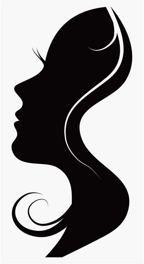 Silhouettes Woman Silhouette Free Frame Clipart Woman Side Face