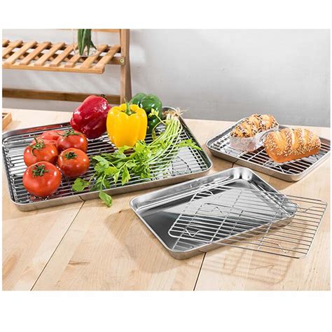 We did not find results for: Stainless Steel Baking Tray Pan Cookie Sheet with Cooling ...