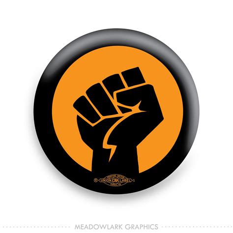 Raised Fist Pinback Button Fridge Magnet Badge Magnet Etsy