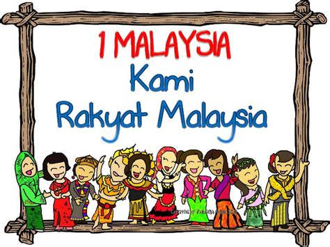 Malaysia merupakan sebuah negara yang beraneka budaya,bahasa agama,makanan dan sebagainya.hal ini disebabkan oleh keunikan malaysia yang mempunyai pelbagai kaum seperti melayu,cina india dan sebagainya. CIKGU EELA (IL) PRESCHOOLERS @ PCE: Kad 1 Malaysia