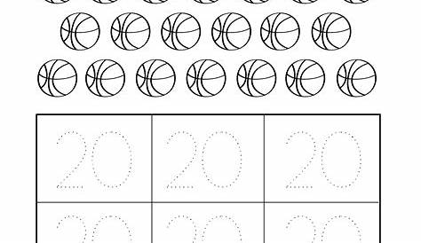 numbers to 20 worksheets