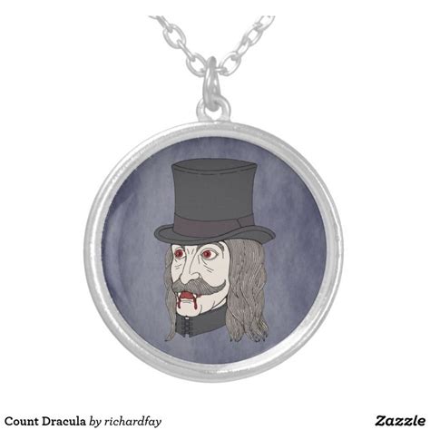 Count Dracula Silver Plated Necklace Silver Plated Necklace Silver
