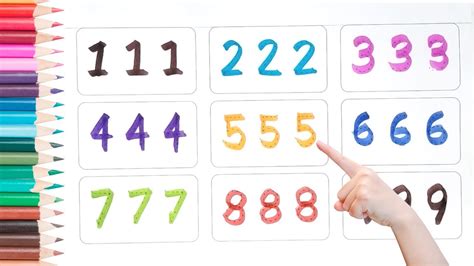 123 Numbers 1234 Number Names 1 To 20 Numbers Song 12345 Learning