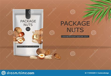Almonds Product Labels In Pastel Colors With Nut Texture And Brush