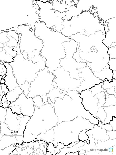 Was gut oder was schlecht ist. Stumme Karte Deutschland von riedelguenter - Landkarte für Deutschland