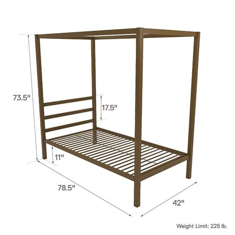 This dhp modern canopy bed is the canopy bed frame that is sure to capture your attention. AmazonSmile: DHP Modern Canopy Bed with Built-in Headboard ...