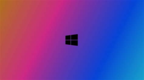 Hd Wallpaper Windows 10 Blurred Colorful Logo Abstract Wallpaper