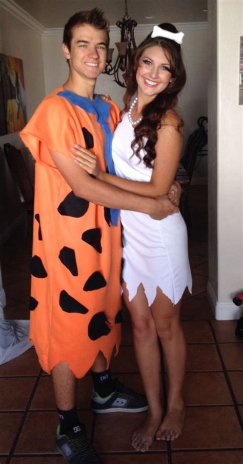 30 Cool Halloween Couple Costumes Pebblesandbambamcostumes Pebbles