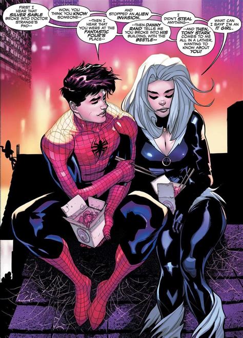 Spider Man And Black Cat After Work Spider Man Know Your Meme