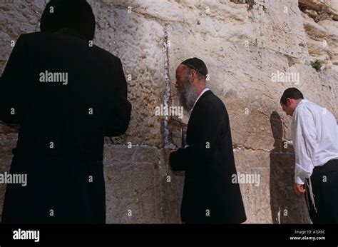 People Praying At The Wailing Wall Western Wall The Kotel Al Buraq Wall