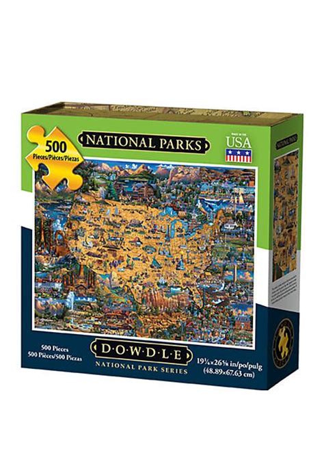 Fun and entertaining items are found within the intricate details of the artwork. DOWDLE PUZZLES National Parks 500 Piece Puzzle in 2020