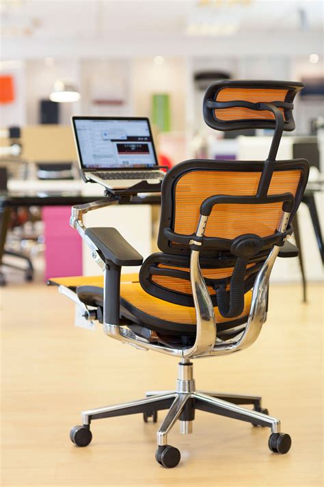 Find great deals on ebay for laptop chair. Ergohuman Orange mesh task chair with laptop holder and ...
