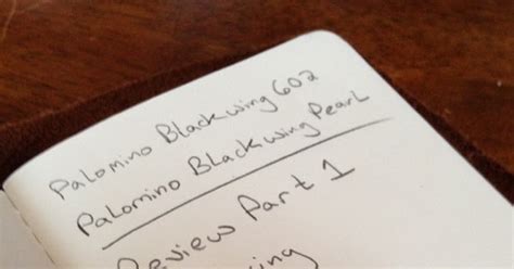 Pencil Reviewer Palomino Blackwing Pearl Review Part 1