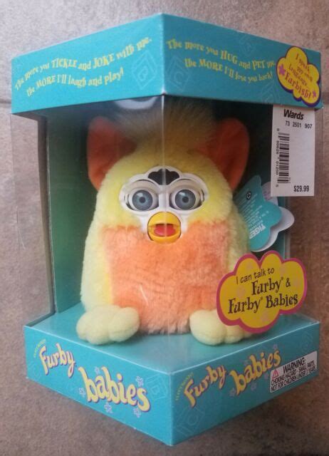 Furby Babies G1 70 940 Tiger Electronics Hasbro 1999 Yellow Blue Red