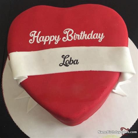 Happy Birthday Loba Cakes Cards Wishes