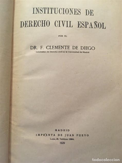 Instituciones De Derecho Civil Español 3 Tomo Comprar Libros