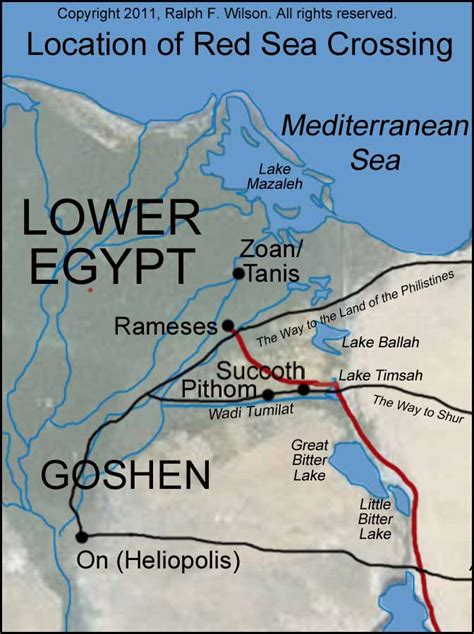 Appendix 2 The Route Of The Exodus Moses Bible Study
