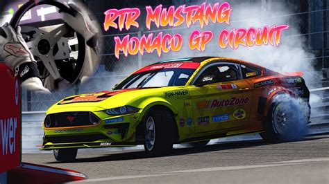 Adam Lz Rtr Mustang Drifting The Monaco Gp Circuit Youtube