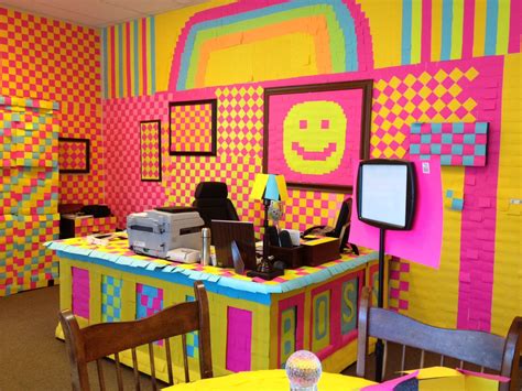 Office Prank Over 10000 Post Its Used Things That