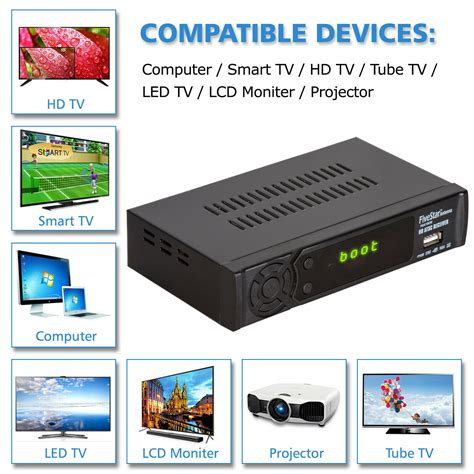 Digital Converter Box For Tv And Hdmi Cable And Remote Viewrecord Local Hd