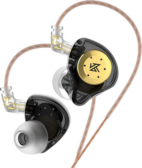 kz edx pro in ear monitor headphones wired iem earphones dual dd hifi stereo sound