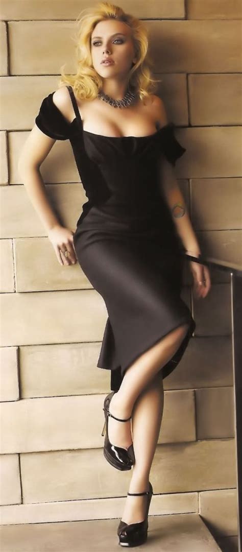 Scarlett Johansson Dress Legs High Hills Shoes Woman