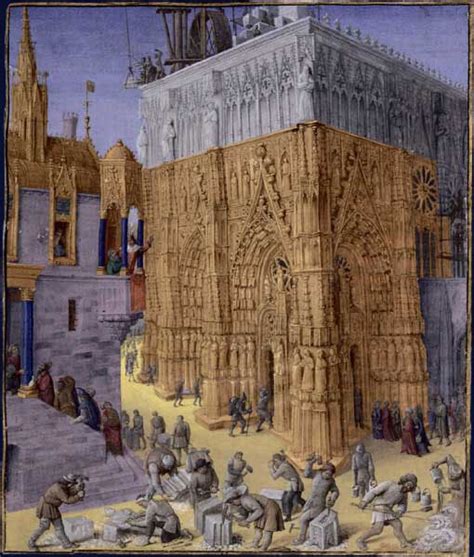 Le carnet de Villard de Honnecourt - Construction du Temple de Jérusalem