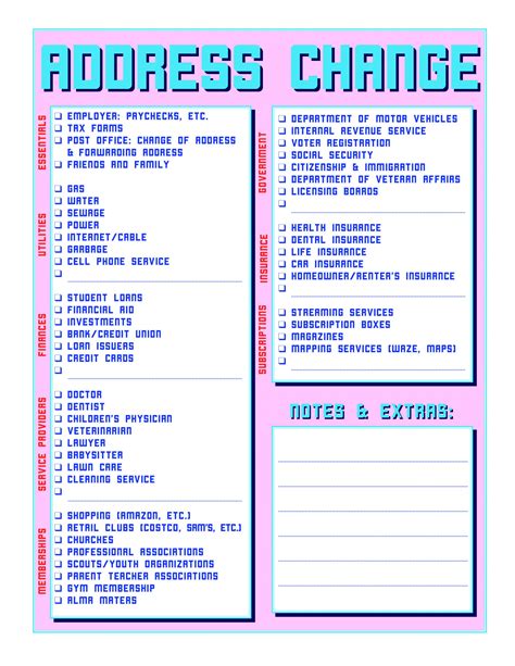 Printable House Moving Checklist Template Printable Templates