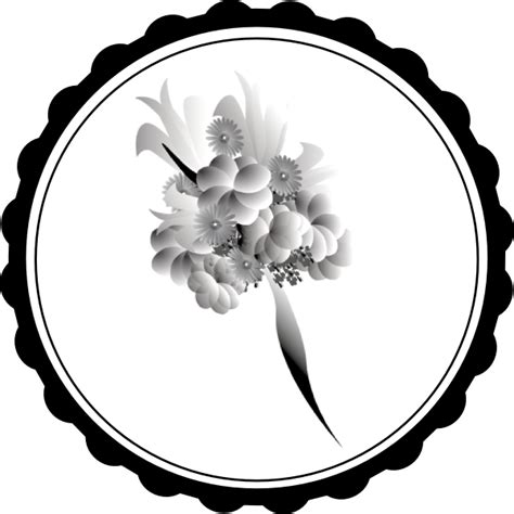 On this page, you can explore and download flowers psd files for your graphic design. Bouquet Black White Clip Art at Clker.com - vector clip ...