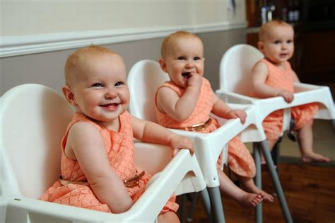 Identical Triplets Have Their Toenails Painted Different Colors To Help