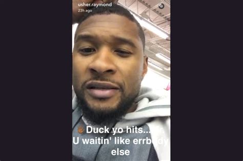 Usher Shares Full Frontal Snapchat And Other Bizarre Posts