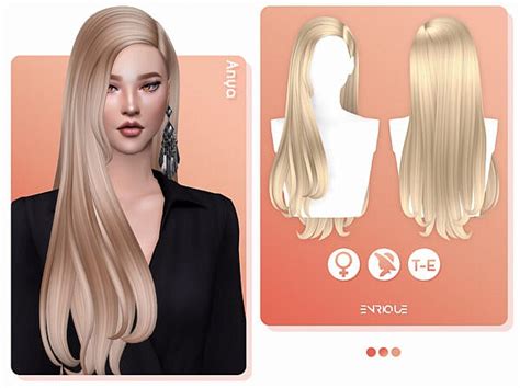 Anya Hairstyle Enrique Sims 4 Hairs