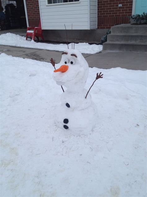 Real Snowman Olaf