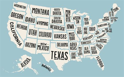 Wallpaper Usa Map State Name Creative Picture 5120x2880 Uhd 5k