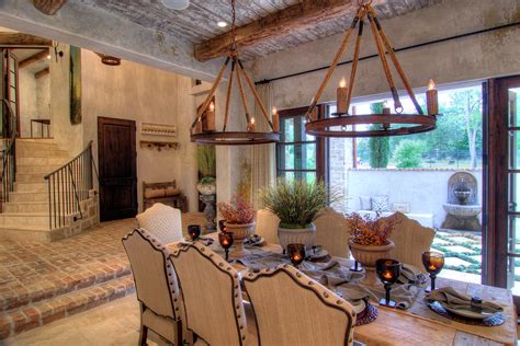 Tuscan Farmhouse Mediterranean Dining Room Houston By Eklektik