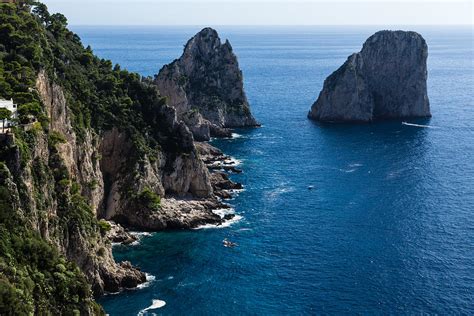 Limestone Cliffs And Seastacks A Capri Island Vacation Photograph By