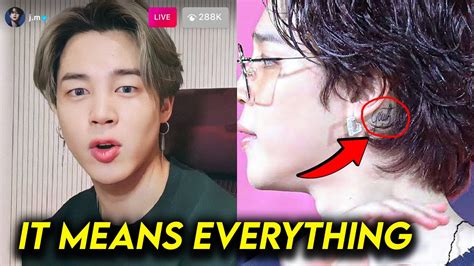 Bts Jimin Finally Reveals The Hidden Meaning Of His New Tattoo Youtube