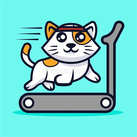 Cute Cat Mascot Vector Illustration Stock Vector Illustration Of Cute