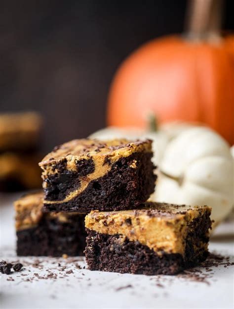 These Pumpkin Brownies Have A Fudgy Layer Of Chocolate On The Bottom And A Silky Layer Of