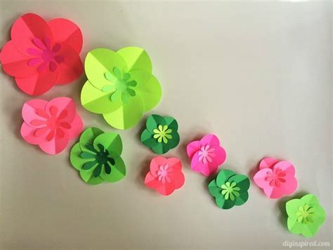 Easy Diy Paper Flowers Tutorial Diy Inspired