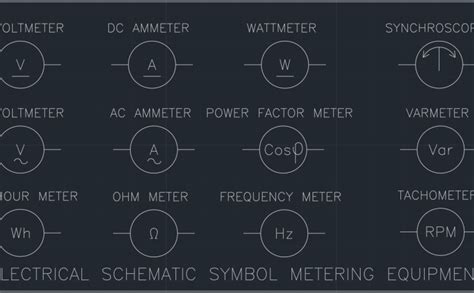 Meter Symbol Free Cad Block And Autocad Drawing