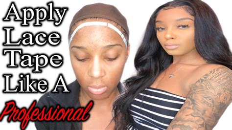 How To Safely Apply Lace Wig Tape Wo Damaging Your Edges Ftrecool