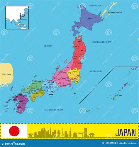 Free Art Print Of Japan Political Map Japan Political Map With Capital