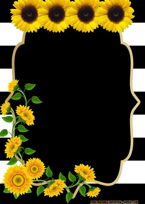 Together with the beautiful universe of each printable for painting on a great deal. FREE Printable Sunflower Birthday Invitation Templates ...