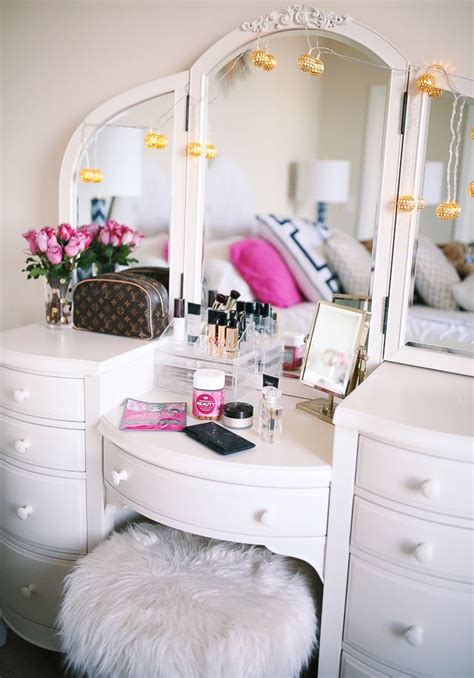 favorite beauty products beauty room pink vanity
