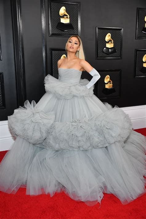 Ariana Grandes Dress At The 2020 Grammy Awards Popsugar Fashion Uk