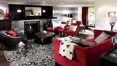 Interior Designs Black And Red Living Room Youtube