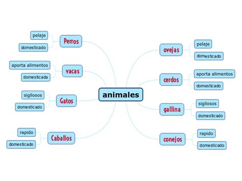Animales Mind Map