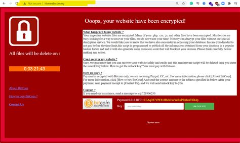 Exchange rate 1 naira =. A Nigeria Website Hit by Ransomware, Attacker Demanding ...