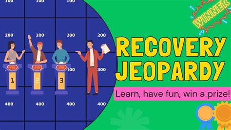 Recovery Jeopardy YouTube